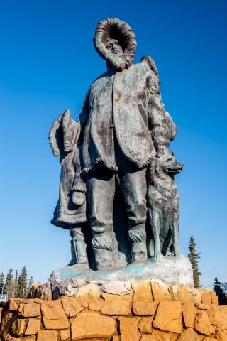 First Family Sculpture, Fairbanks, Alaska