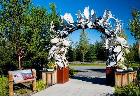 Antler Arch, Griffin Park, Fairbanks, Alaska