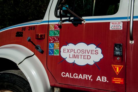 Explosives truck, Dawson City, Yukon, Canada