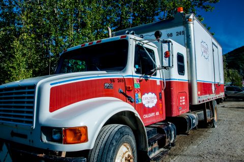 Explosives truck, Dawson City, Yukon, Canada