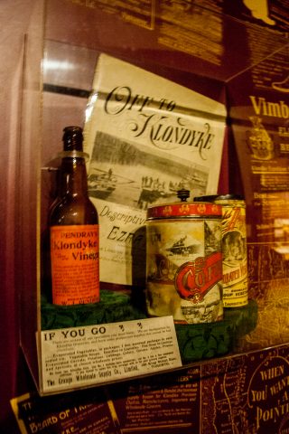 Gold rush supplies, Dawson City Museum, Yukon, Canada
