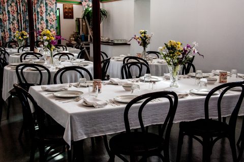 SS Klondike diningroom, Whitehorse, Yukon, Canada