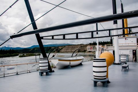 SS Klondike deck, Whitehorse, Yukon, Canada