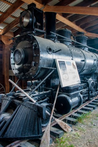 White Pass & Yukon Railway engine, Whitehorse, Yukon, Canada