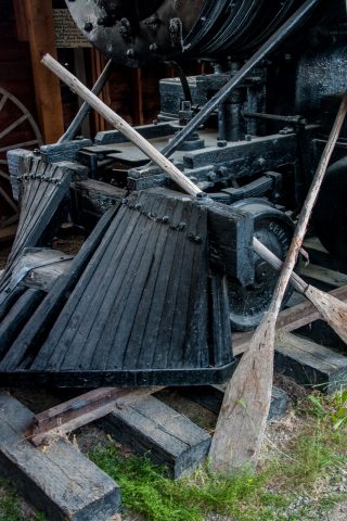 White Pass & Yukon Railway engine, Whitehorse, Yukon, Canada