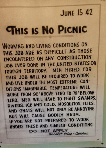 Mounted Police advert, MacBride Museum, Whitehorse, Yukon, Canad