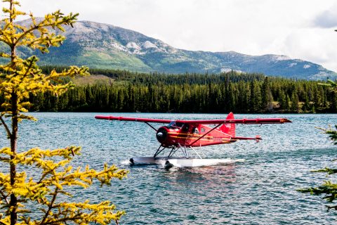 Float planes, Yukon River, Whitehorse, Canada
