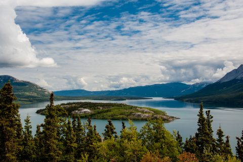 Boves Island, Nares Lake, Yukon, Canada