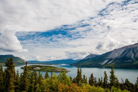 Boves Island, Nares Lake, Yukon, Canada