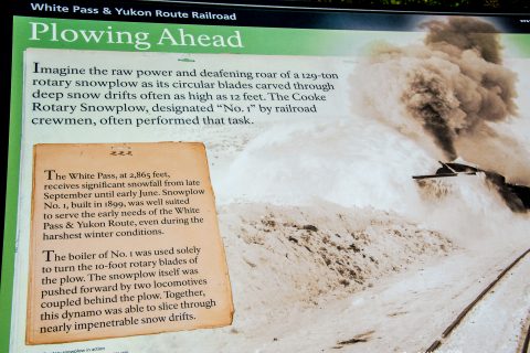 White Pass & Yukon Railway, snowblower, Skagway, Alaska