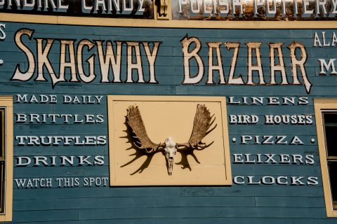 Skagway signs, Alaska