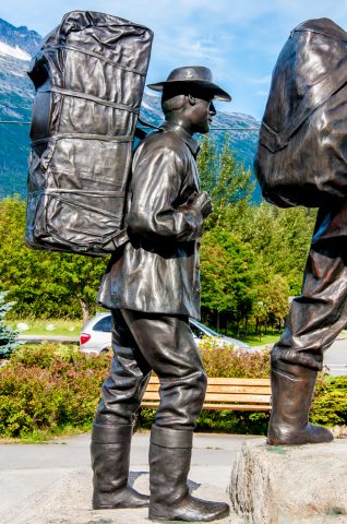 Gold Rush monument, Skagway, Alaska
