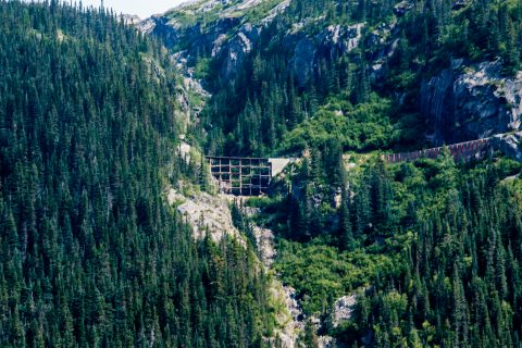 Glacier Gorge bridge, Skagway, Alaska