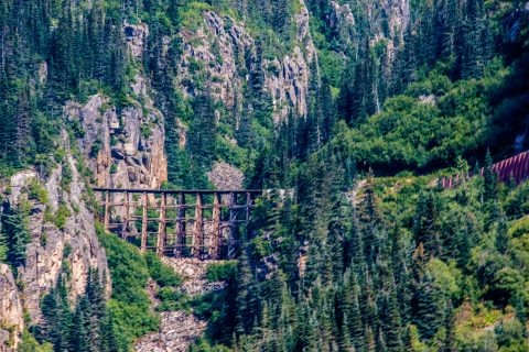 Glacier Gorge bridge, Skagway, Alaska