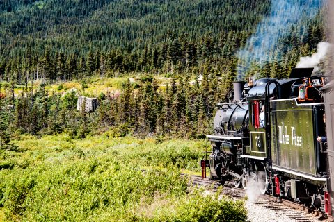 White Pass & Yukon Route steam engine