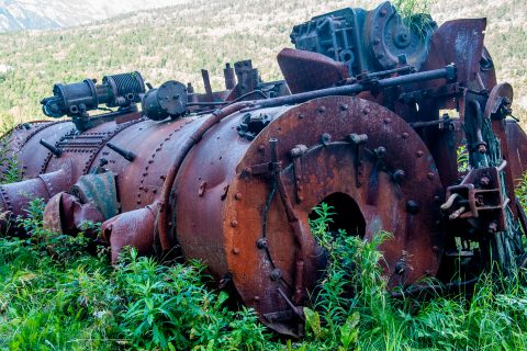Abandoned railway stock, Skagway, Alaska