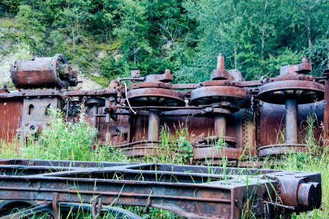 Abandoned railway stock, Skagway, Alaska