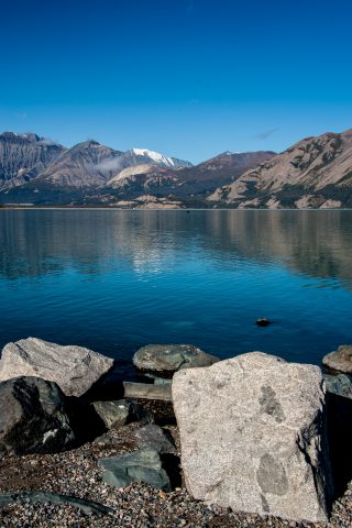 Kluane Lake, near Haines Junction, Yukon, Canada