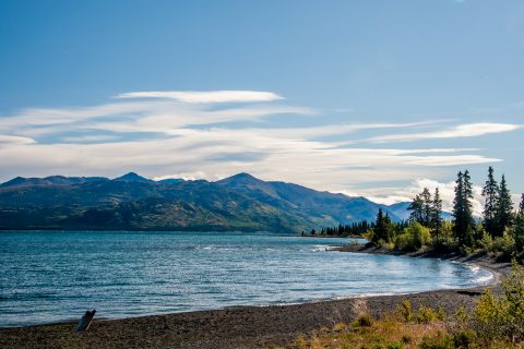 Destruction Bay, Kluane Lake, near Haines Junction, Yukon