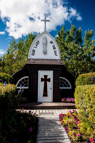 Catholic Mission church, Haines Junction, Yukon, Canada