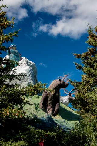 Haines Junctionn. monument - named 'Animal Cupcake', Yukon, Cana