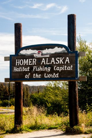 Homer sign, Alaska