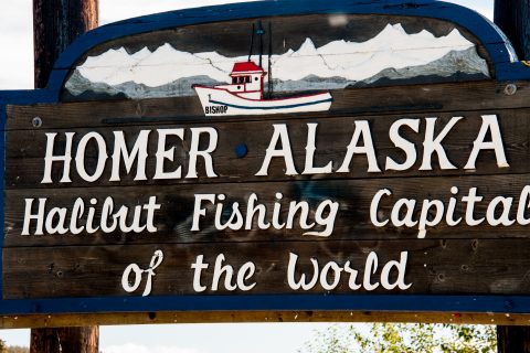 Homer sign, Alaska