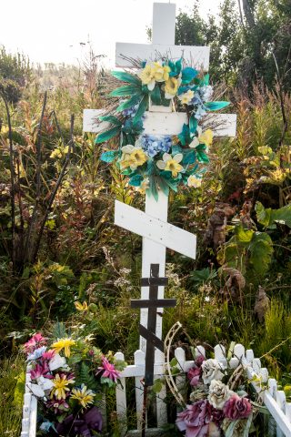 Russian church cemetery, Ninilchik, Alaska