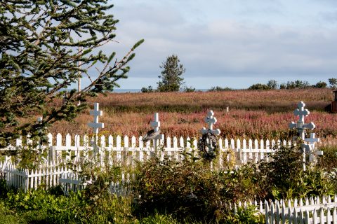 Russian church cemetery, Ninilchik, Alaska