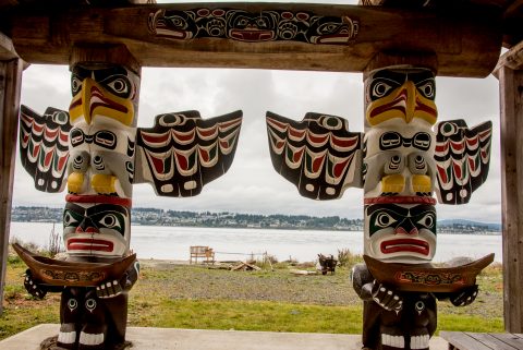 Totems, Kwakwaka'waka People, Quadra Island