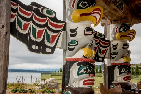 Totems, Kwakwaka'waka People, Quadra Island