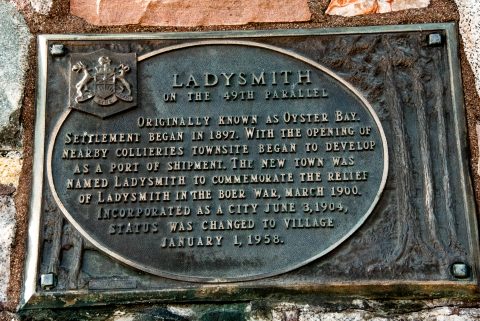 49th Parallel marker, Ladysmith, Vancouver Island