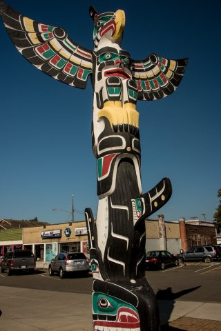 Totem pole, Duncan, Vancouver Island