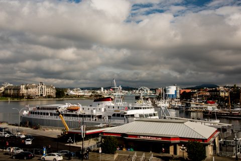 Ferry to USA, Victoria Harbour, Vancouver Island