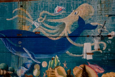 Mural, King Street, Lunenburg, NS