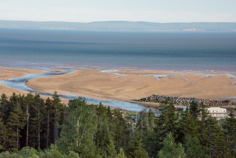 Bay of Fundy tide out, Alma, New Brunswick