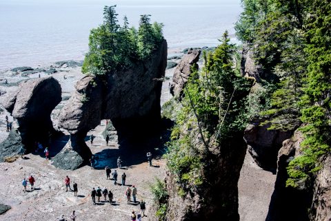 Bay of Fundy tide, Alma, New Brunswick
