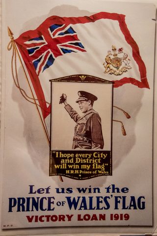 Poster for Prince of Wales Flag, Albert County Museum, NB