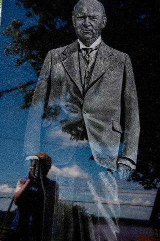 RR Bennett monument, Albert County Museum, NB