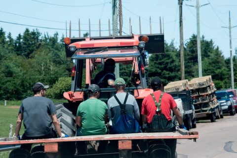 Lobster fishermen, Cape North, PEI