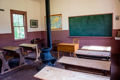 Classroom, Little Red School house, O'Leary, PEI