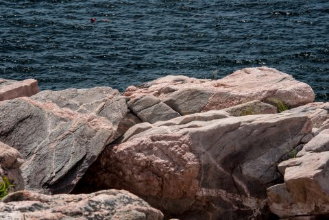 Granite molten rocks, Green Cove, NS
