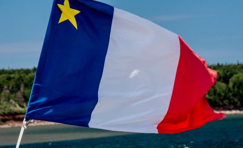 Acadia flag, Cheticamp, NS