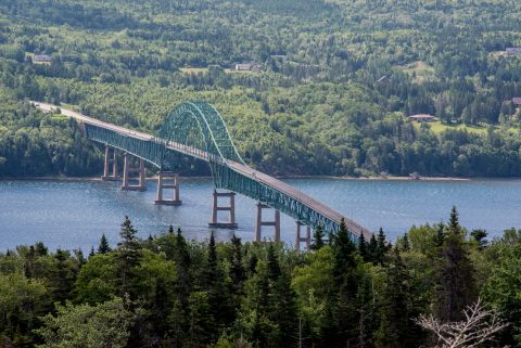 Bridge over entrance to Bras d'Or Lake, NS