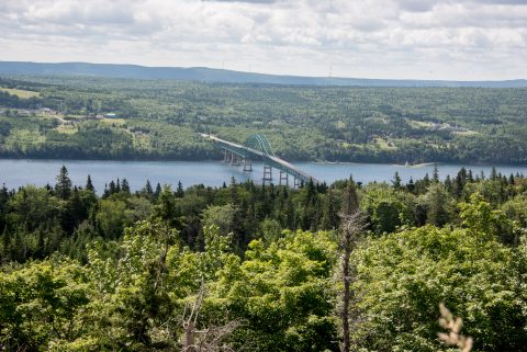 Bridge over entrance to Bras d'Or Lake, NS
