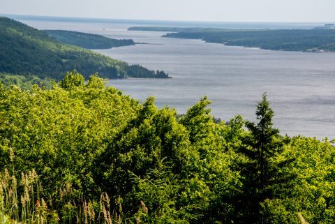 Sea entrance to Bras d'Or Lake. NS