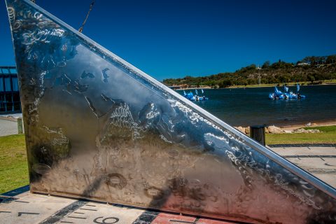 Willlem de Vlamingh memorial (arrived 1697), Esplanade, Perth, W