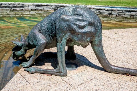 Kangaroo statue, Sterling Gardens, Perth WA
