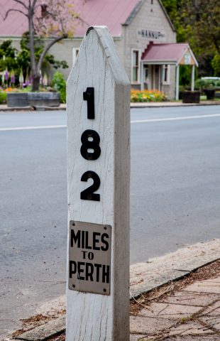 Mile post, Nannup, WA