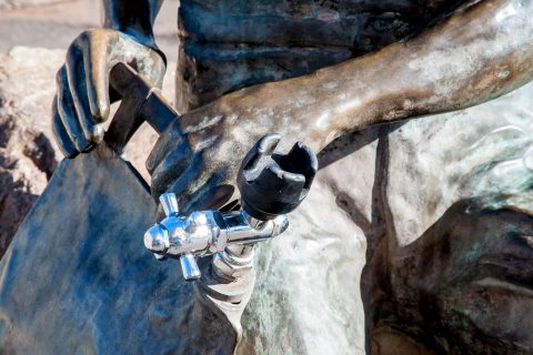 Paddy Hannan - first to find gold here 1893 - Kalgoorlie- Boulde